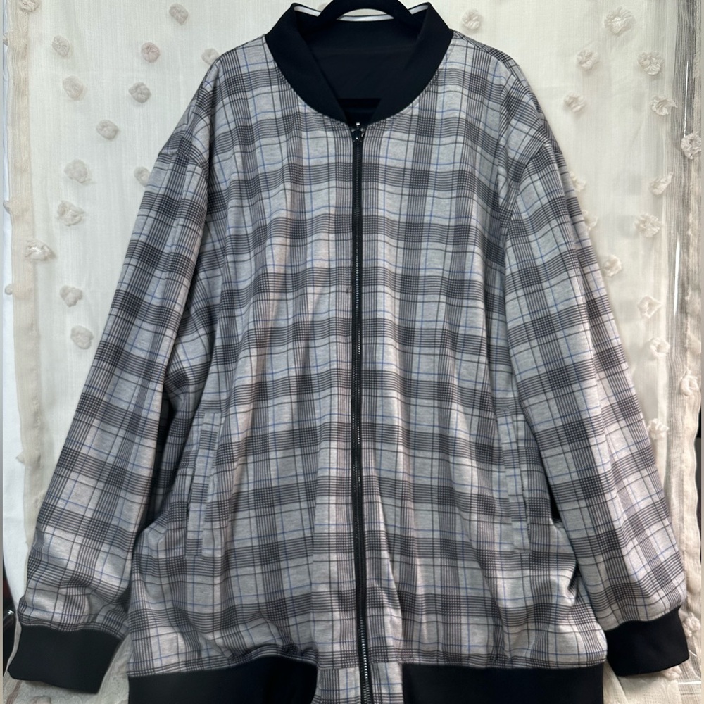 NWT Shaquille O'Neal Men’s Reversible Bomber Jacket Size 4XLT